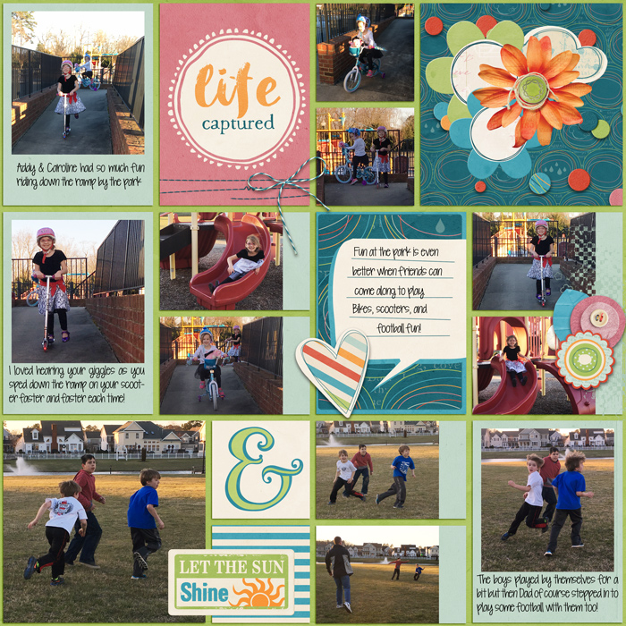 Capturing Life March Layouts