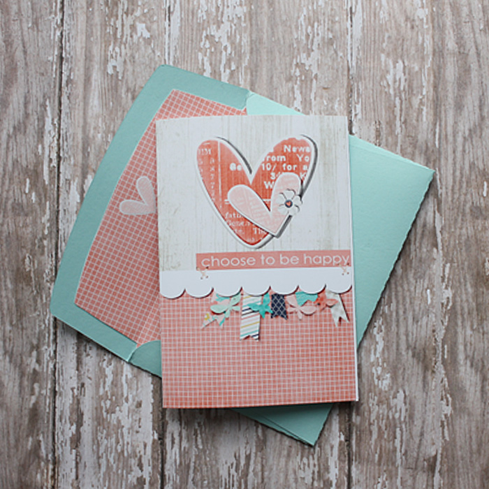 Card with matching envie