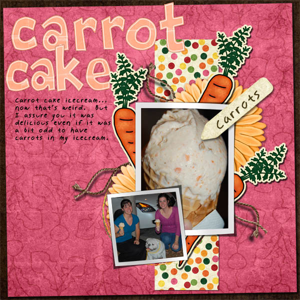 Carrots in my Icecream