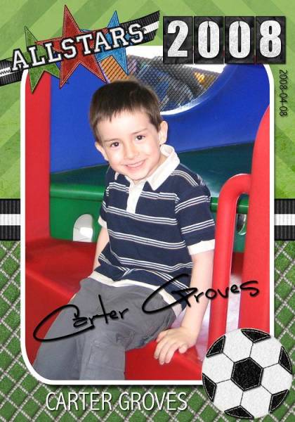 Carter Soccer Card