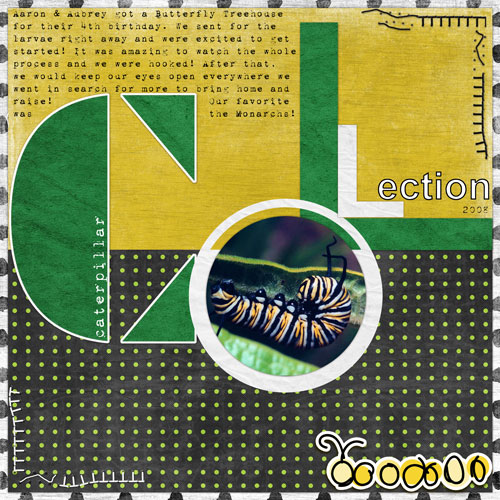 Caterpillar Collection (Feb 16 - Typography Challenge)