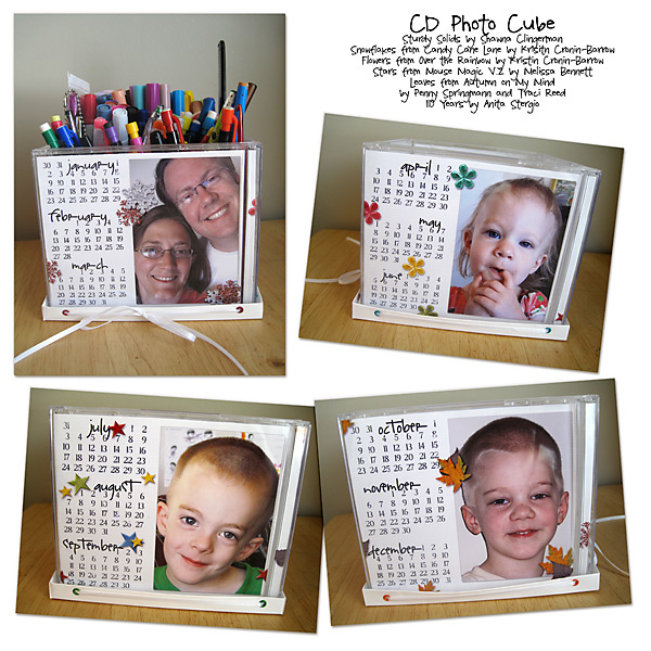 CD Photo Cube Calendar