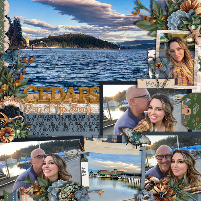 Cedars Down at the Beach
