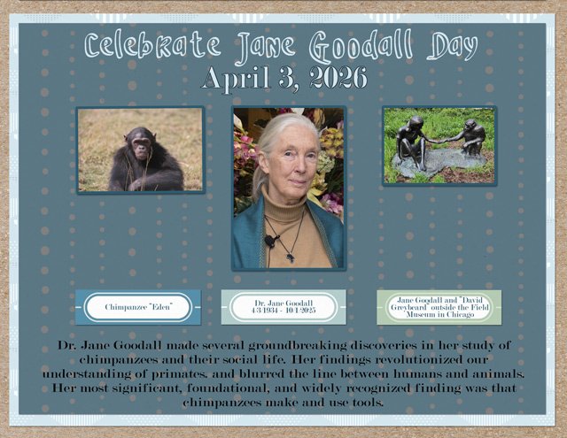 Celebrate Jane Goodall Day