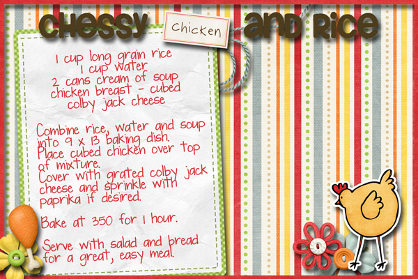 Cheesy Chicken and Rice