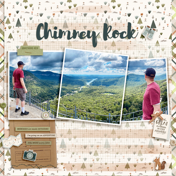 Chimney Rock State park (Split-Photo)