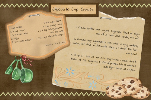 Chocolate Chip Cookies recipe card