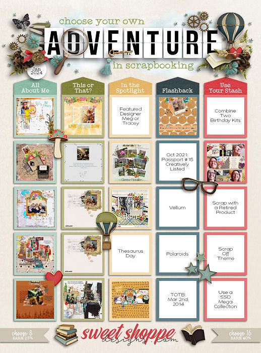 Choose Your Own Adventure in Scrapbooking: January 2024