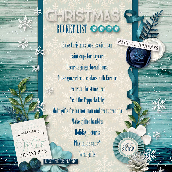 Christmas bucket list