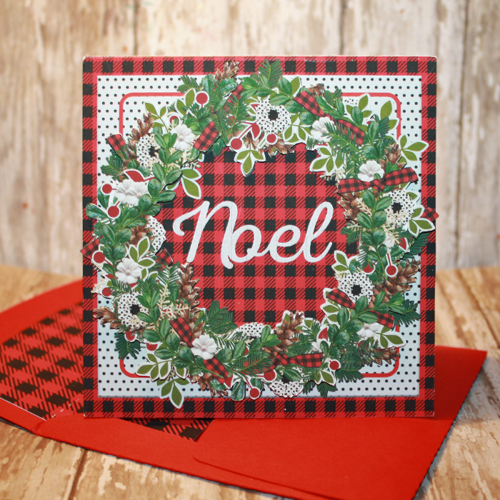 Christmas Cheer Card with matching envie