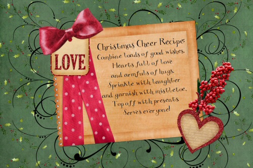 Christmas Cheer recipe card