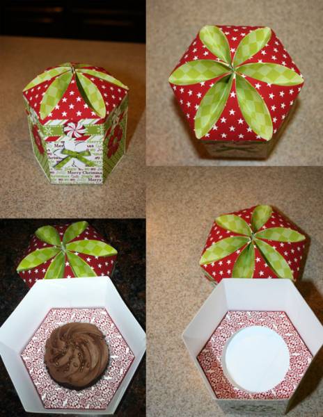 Christmas Cupcake Box