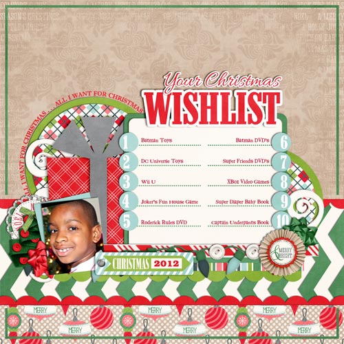 Christmas List 2012