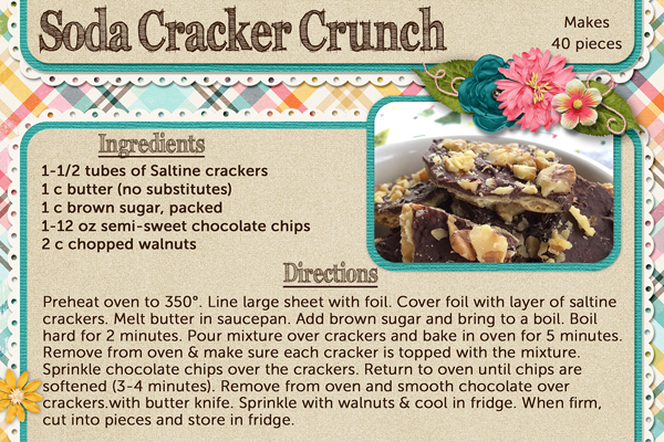 Christmas Recipe - Soda Cracker Crunch