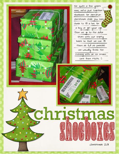 Christmas shoeboxes