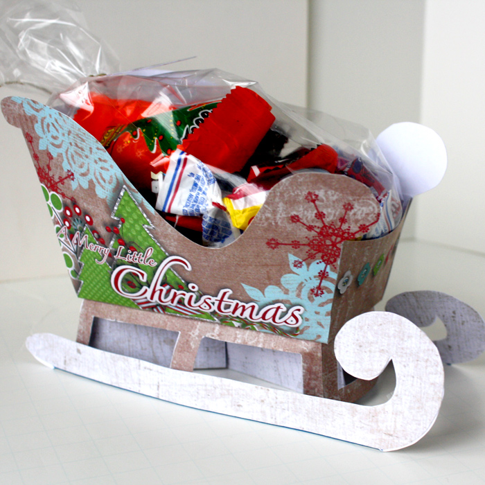 Christmas sleigh gift bag
