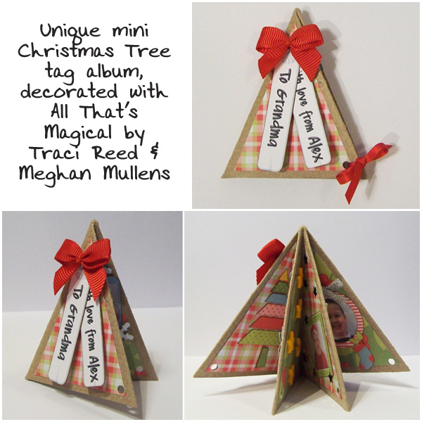 Christmas Tree mini tag album