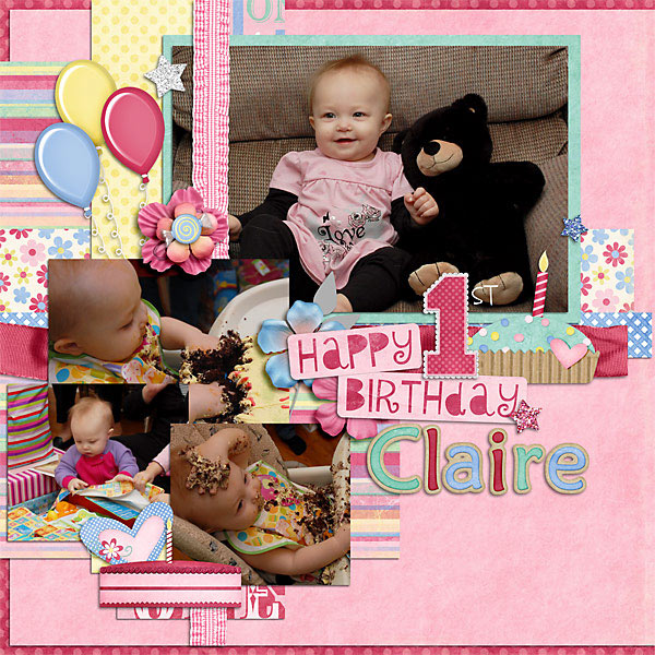 Claire's First Birthday pg1