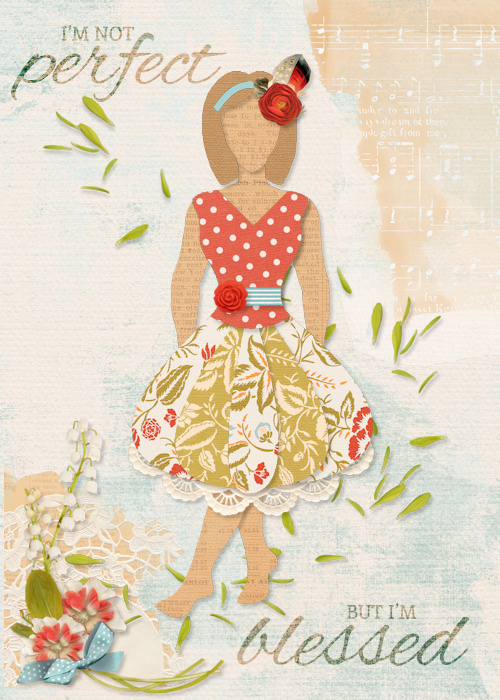 Collage Couture doll: I'm Blessed
