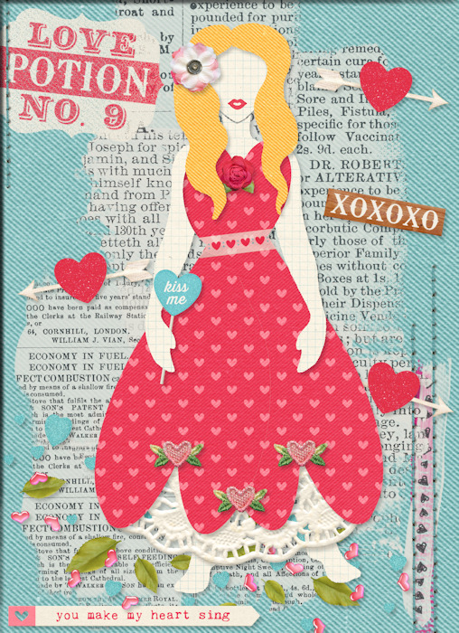 Collage Couture - Love Potion #9