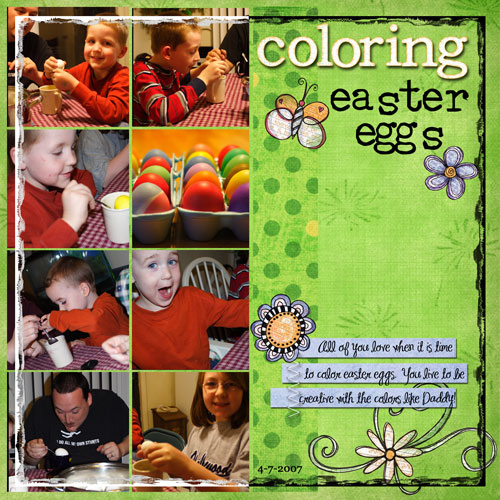 Coloring Easter Eggs