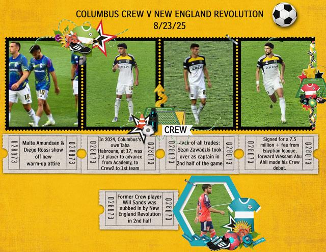 COLUMBUS CREW V NEW ENGLAND REVOLUTION 8/23/25
