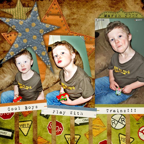 Cool Boys Play with Trains