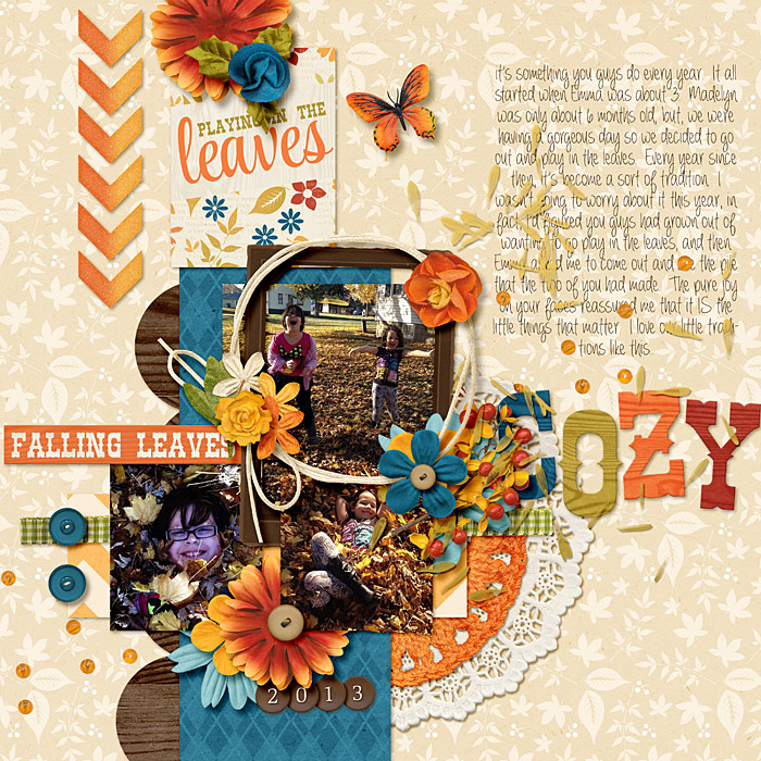 cozy falling leaves