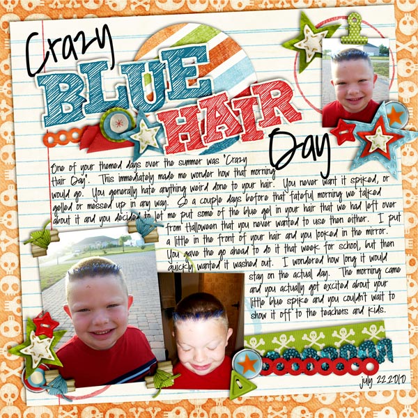 Crazy Blue Hair Day