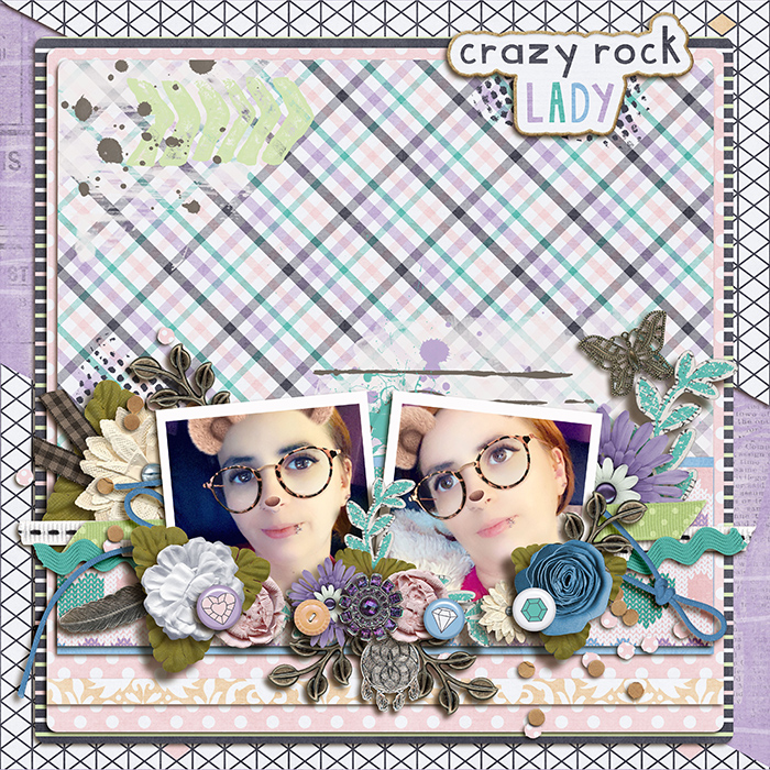 Crazy rock lady