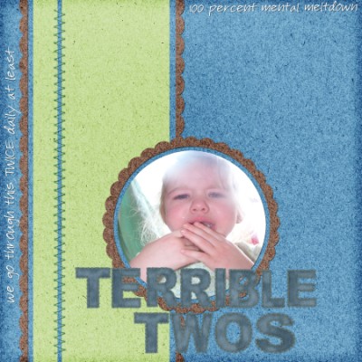 Cry Baby Shutterbug #25 Layout