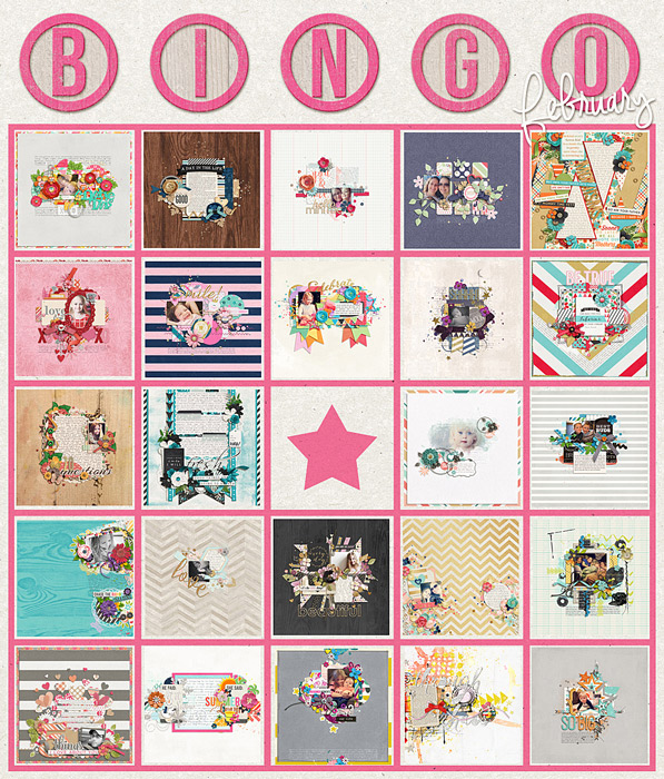 Crystal's Feb. Bingo Card