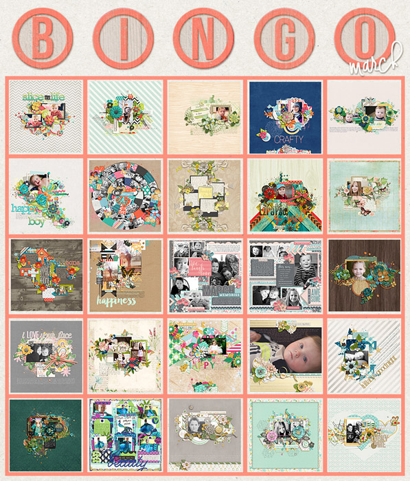 Crystal's March Bingo Card