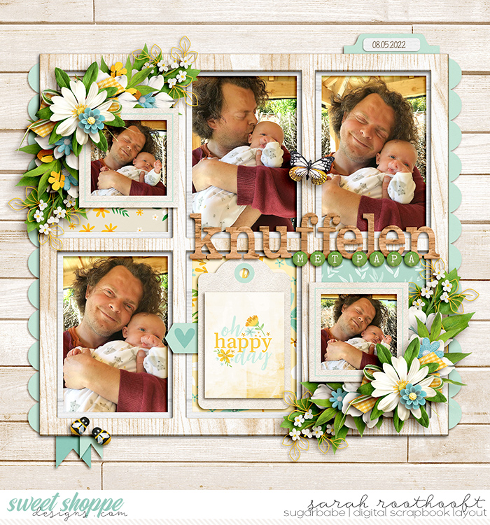 Cuddling with daddy