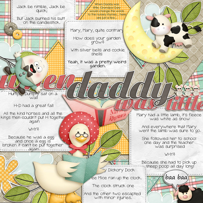Daddy's Childhood Rhymes