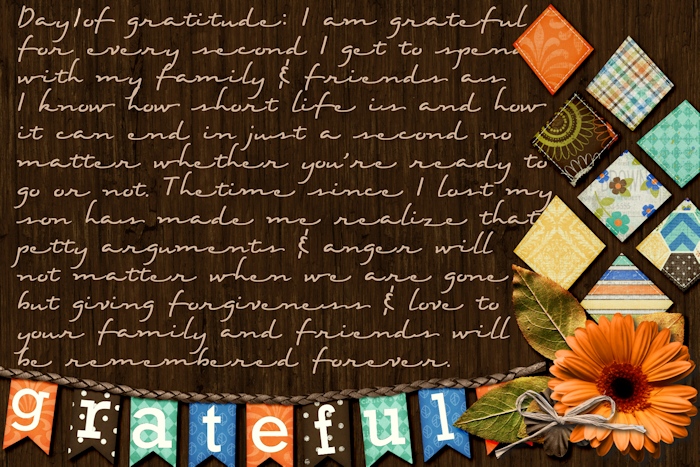 day 1 of gratitude