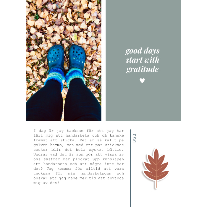 Days of Thanks - day 3