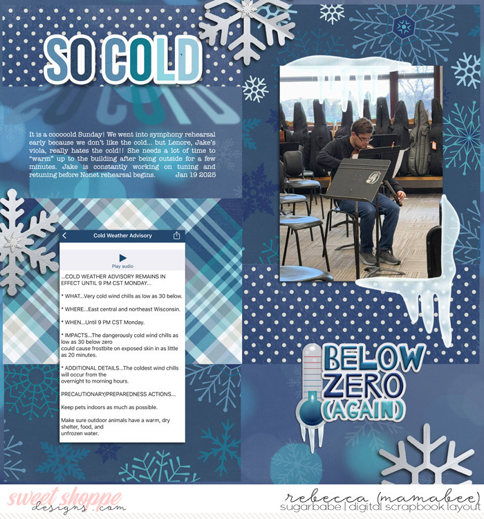 Dec 14 - so cold