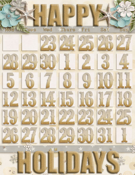 Dec Daily - Calendar