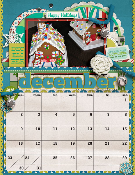 December - 2012 Calendar Project