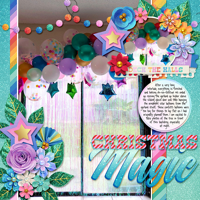 December 2025 - finished balloon garland