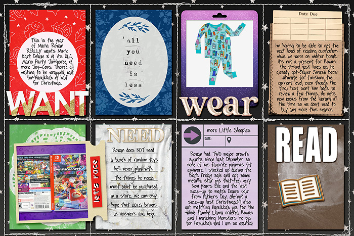 December album - want need wear read