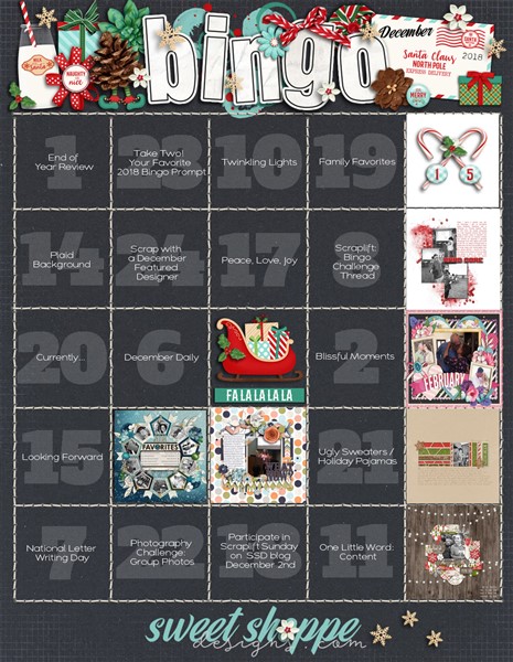 December Bingo Card