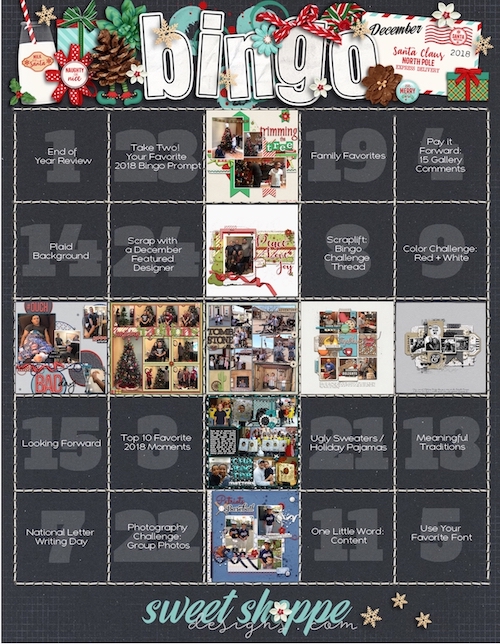 December Bingo Card