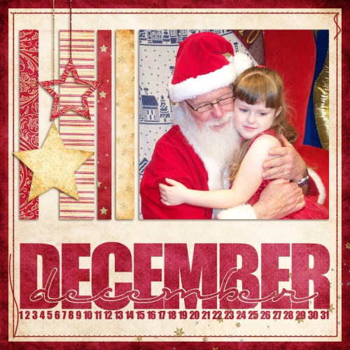 December desk calendar