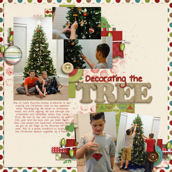 decorating the tree