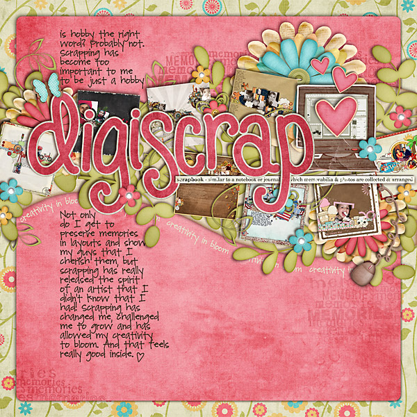 digiscrap: creativity in bloom