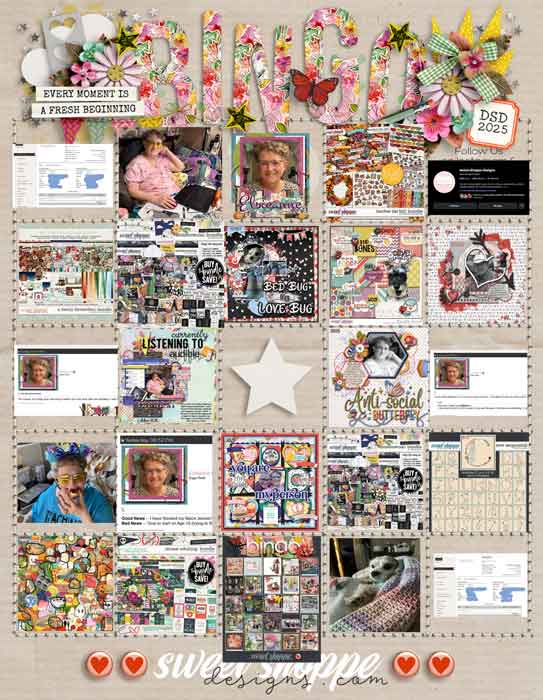 Digital Scrapbook Day 2025 Bingo