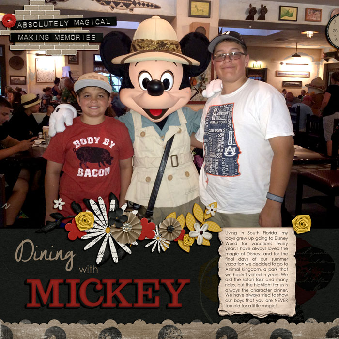 Dining with Mickey