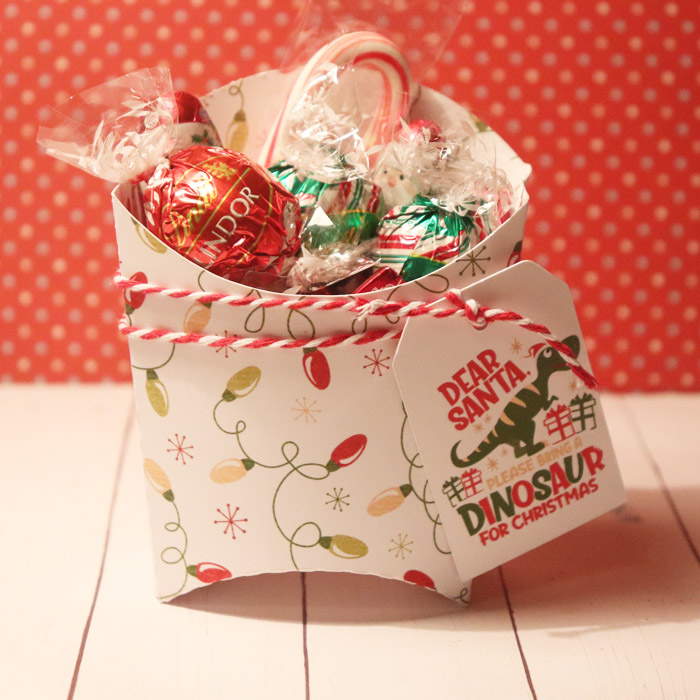 Dino Christmas treat box